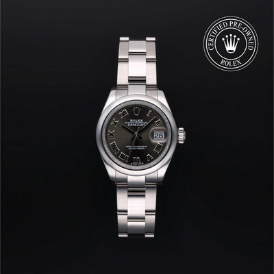 Rolex Certified Pre-owned Lady Datejust M279160-0012 front on black background