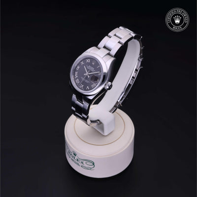 Rolex Certified Pre-owned Lady Datejust M279160-0012 front on black background