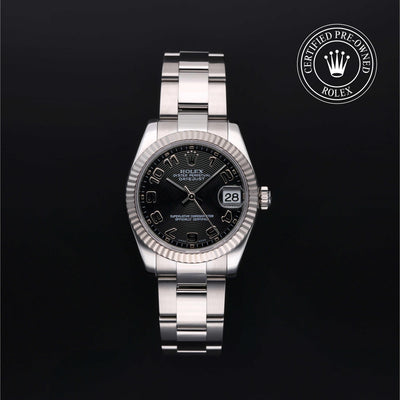 Rolex CPO Lady Datejust M178274 front on white background