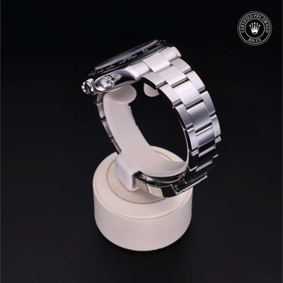 Rolex Certified Pre-owned Daytona M116500LN-0002 front on black background