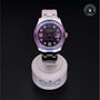 Rolex CPO Pearlmaster M86349SAFUBL front on white background