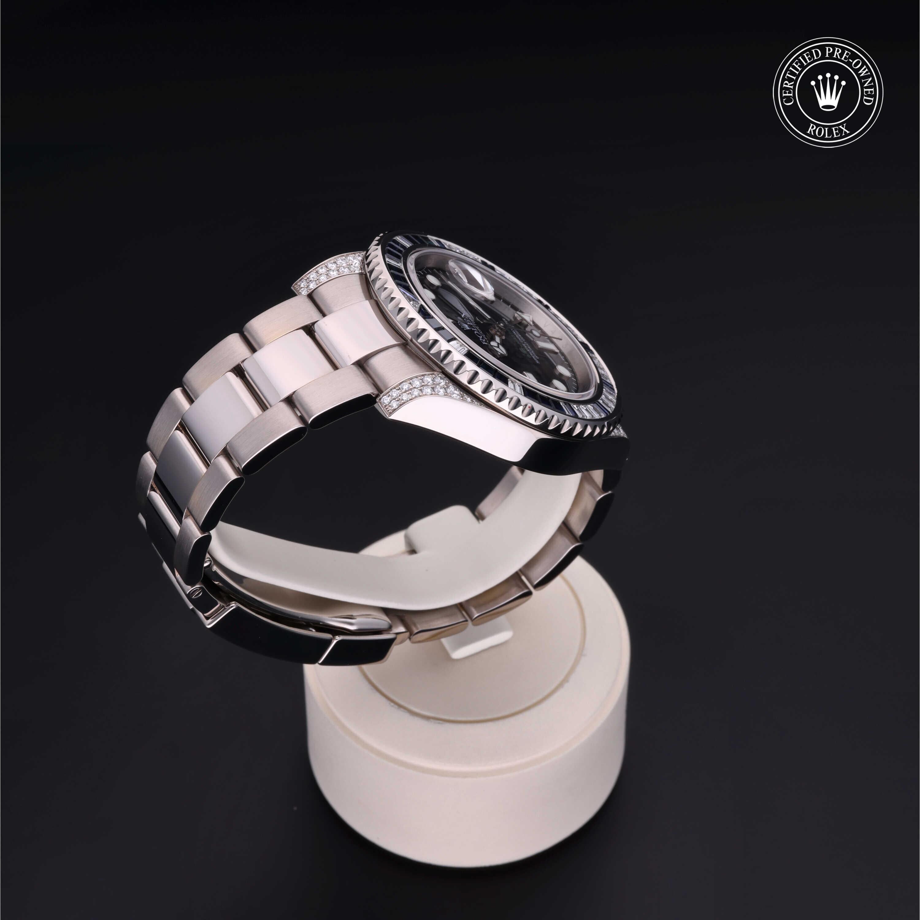Rolex CPO GMT M116759SA front on white background