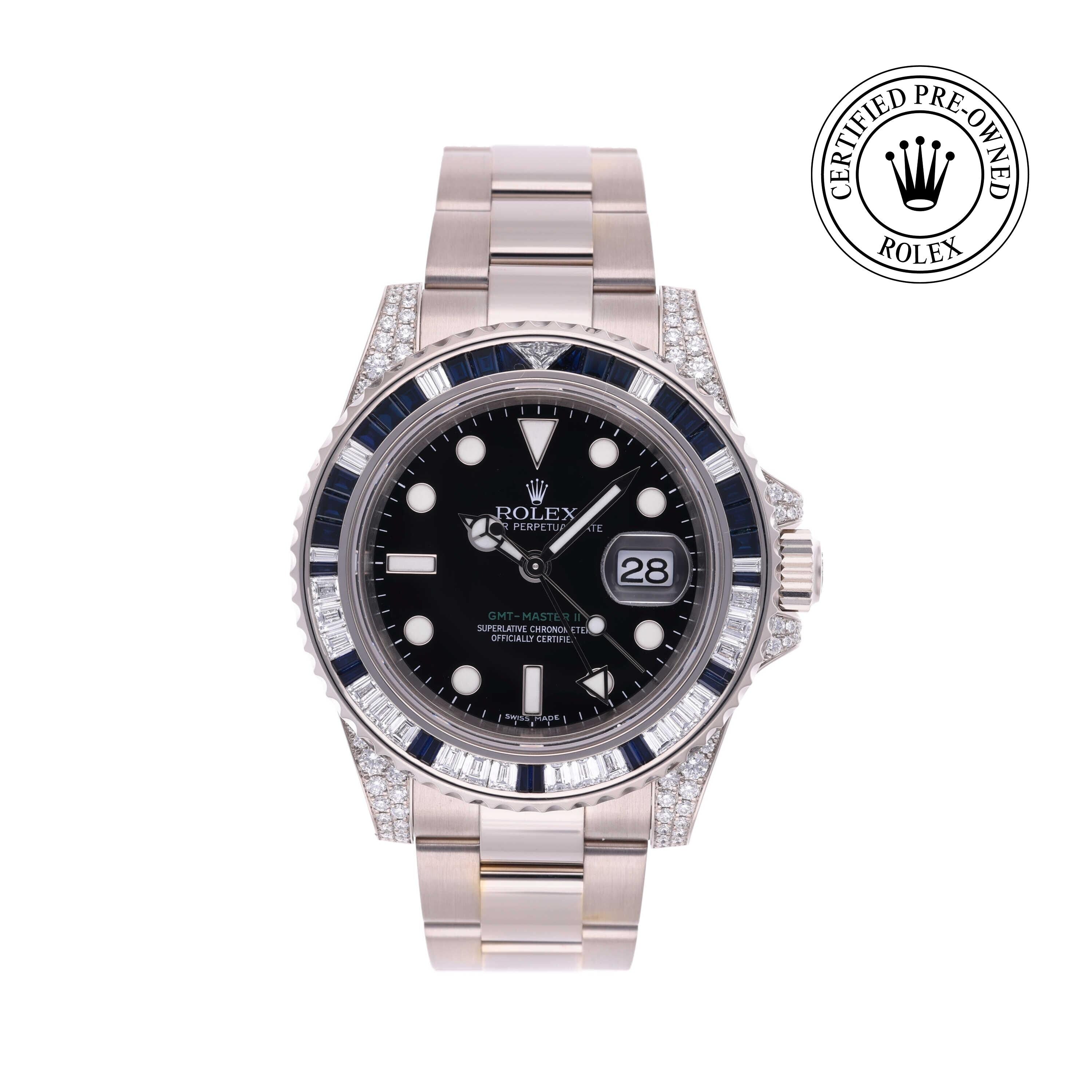 Rolex CPO GMT M116759SA front on white background