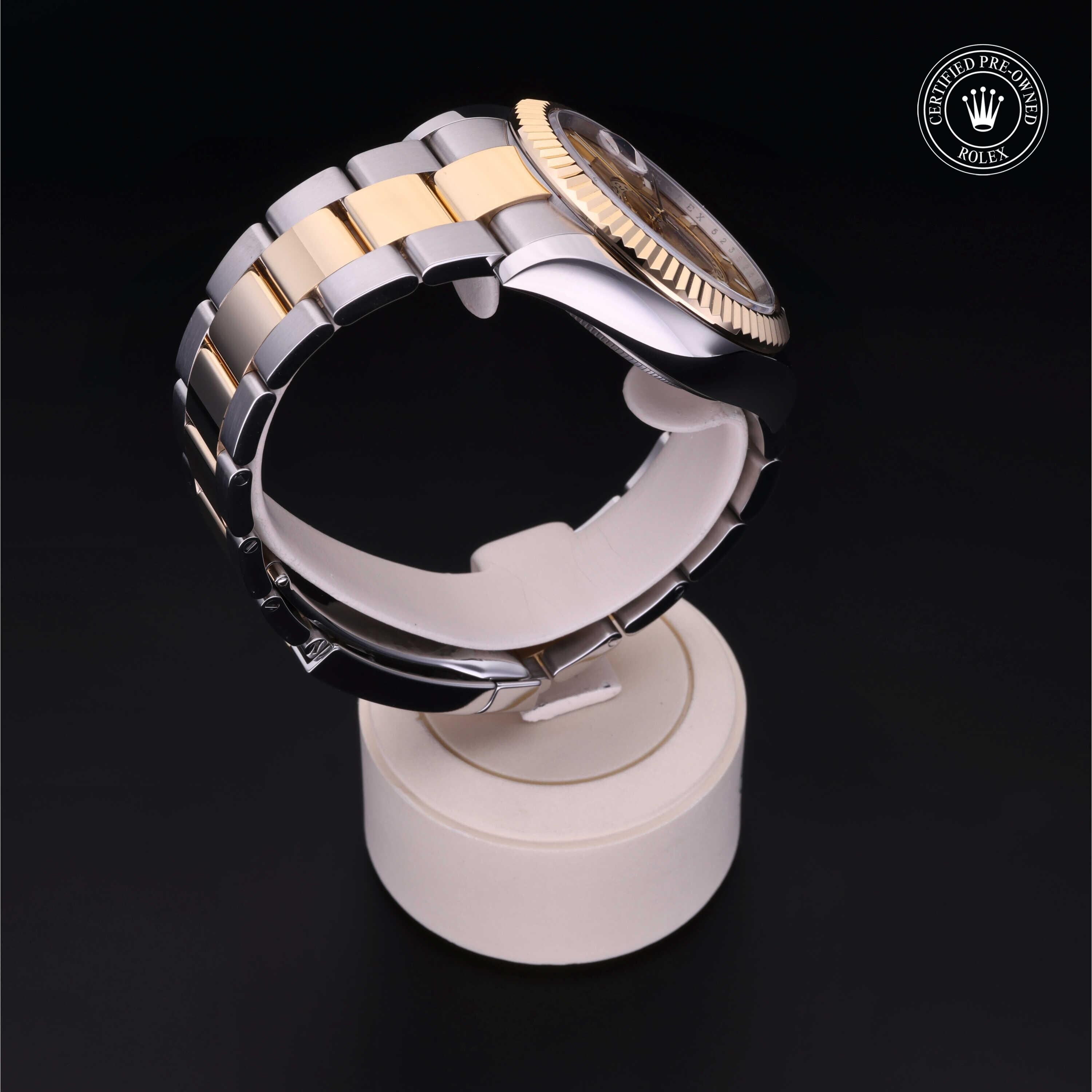 Rolex CPO Sky-Dweller M326933 front on white background