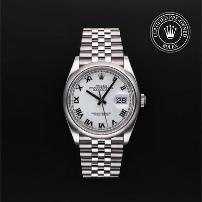 Rolex CPO Datejust M126200 front on white background