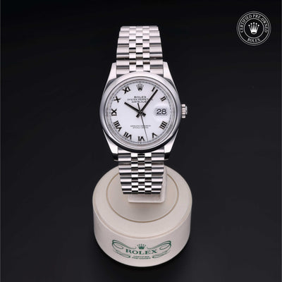 Rolex CPO Datejust M126200 front on white background