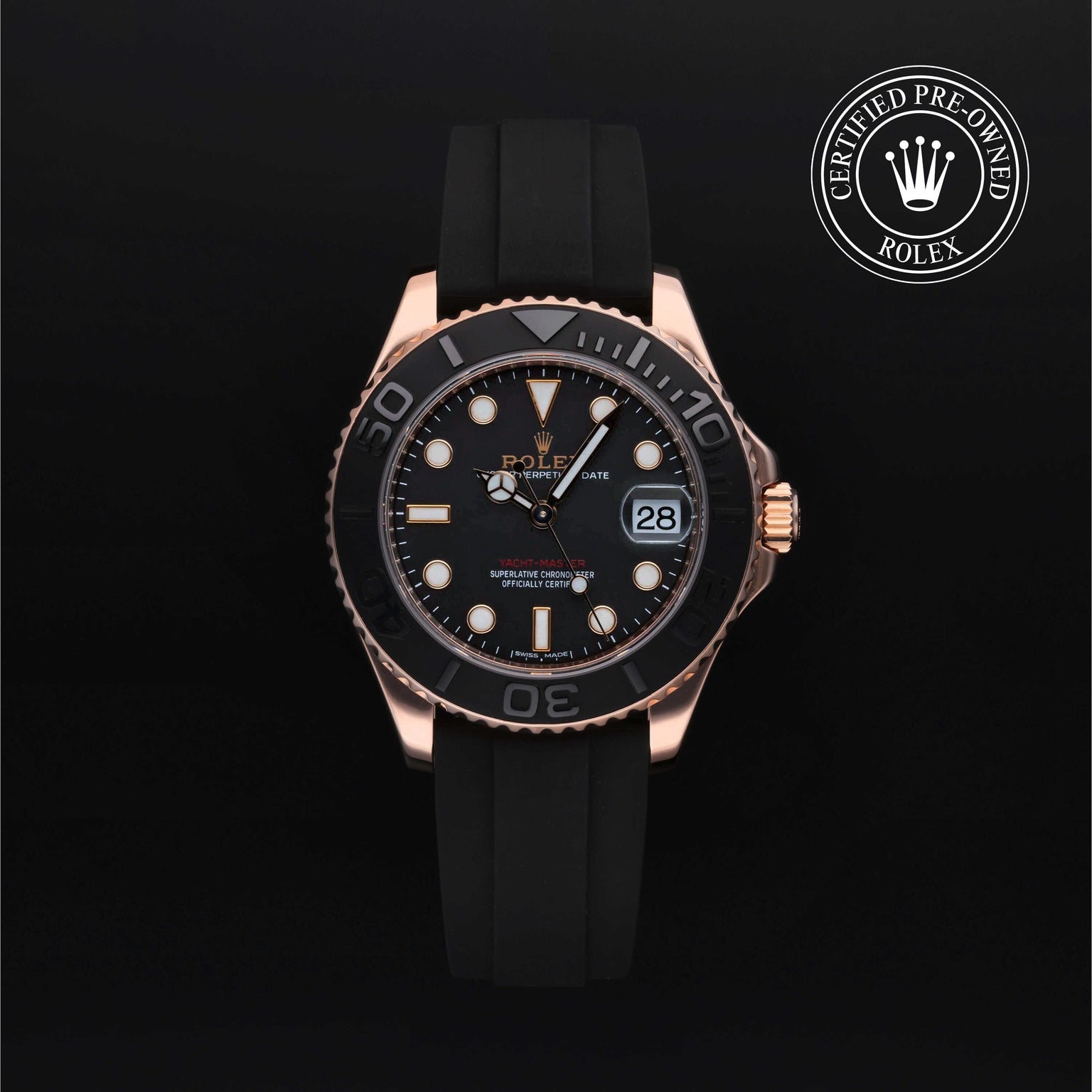 Rolex CPO Yacht-Master M268655 front on white background