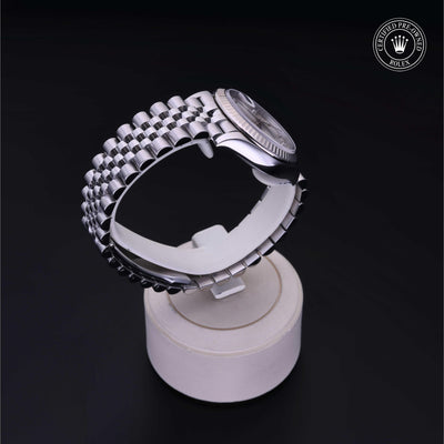 Rolex Certified Pre-owned Lady Datejust M278274-0030 front on black background