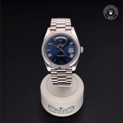 Rolex CPO Day-date M228239 front on white background
