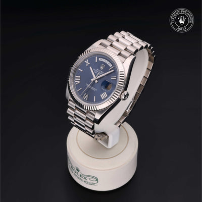 Rolex CPO Day-date M228239 front on white background