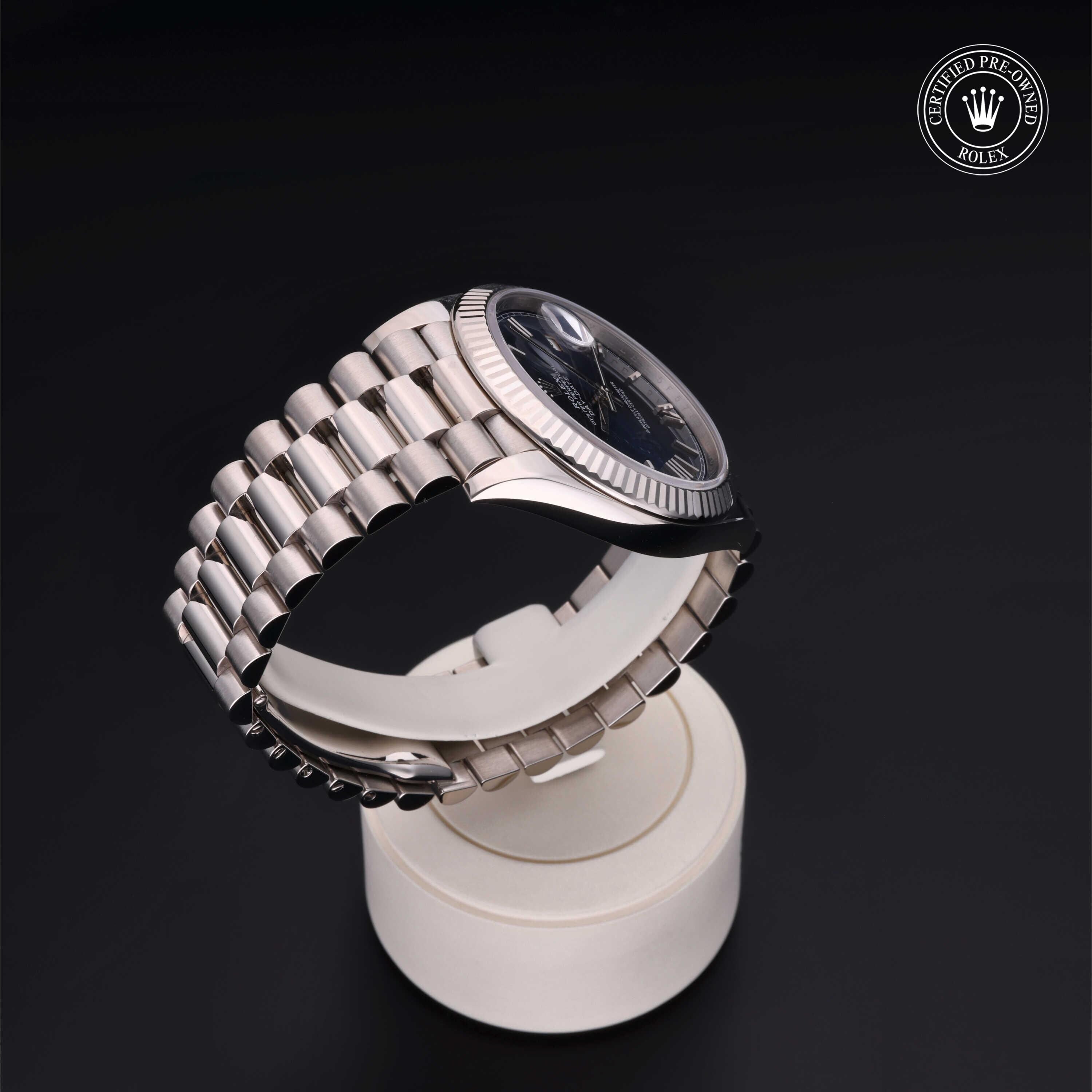 Rolex CPO Day-date M228239 front on white background