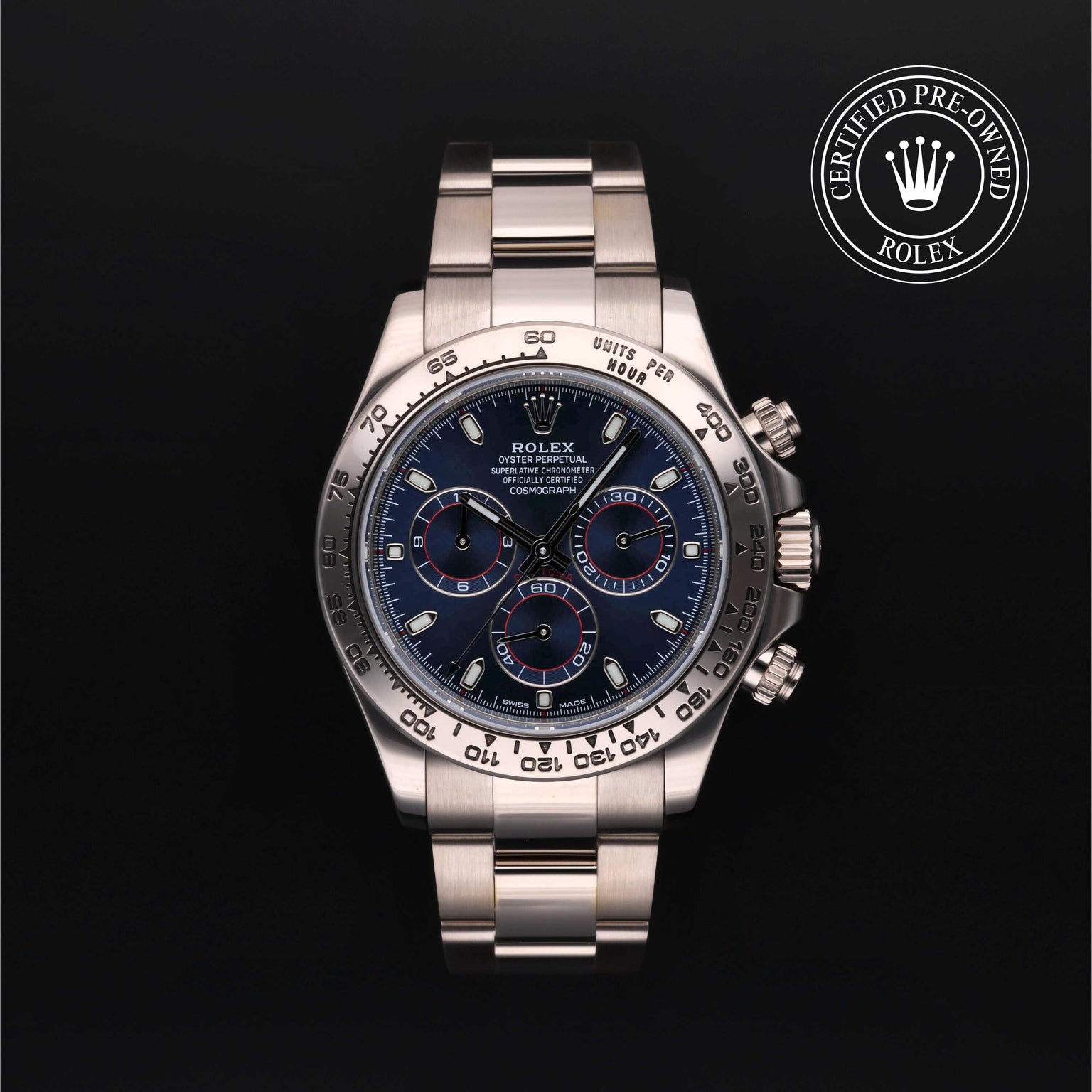 Rolex CPO Daytona M116509 front on white background