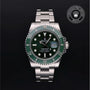 Rolex Certified Pre-owned Submariner M116610LV-0002 front on black background