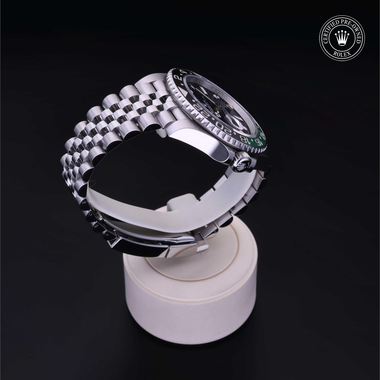 Rolex CPO GMT M126720VTNR front on white background