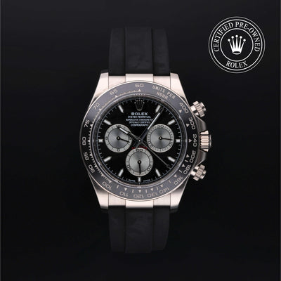 Rolex Certified Pre-owned Daytona M126519LN-0001 front on black background