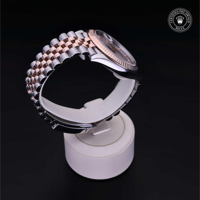 Rolex Certified Pre-owned Datejust M126331-0008 front on black background