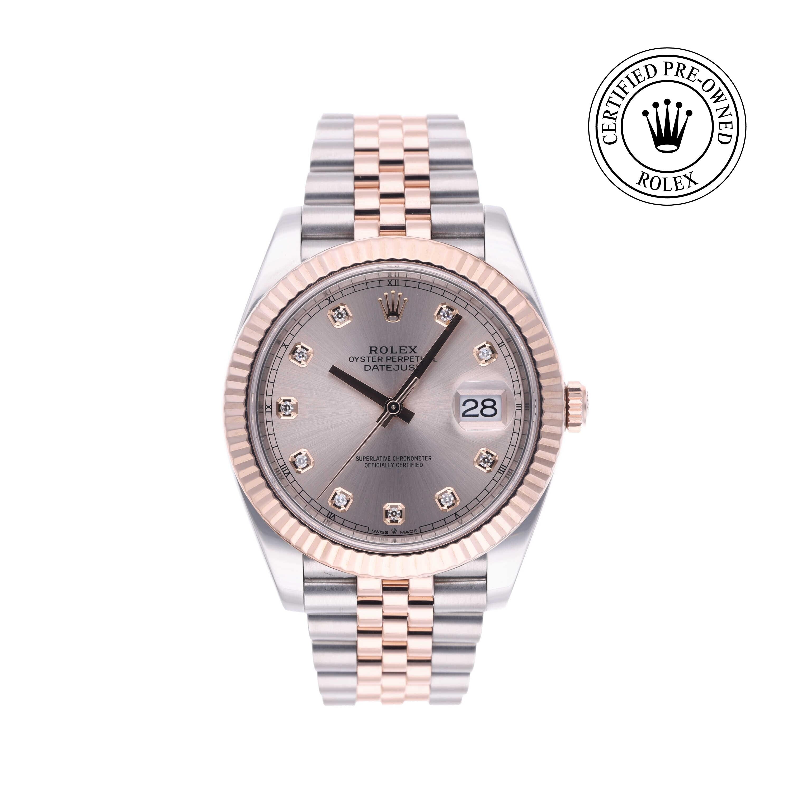 Rolex Certified Pre-owned Datejust M126331-0008 front on white background
