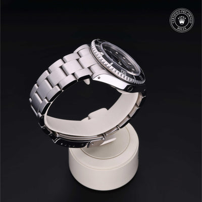 Rolex Certified Pre-owned Sea-Dweller M16600-0003 front on black background