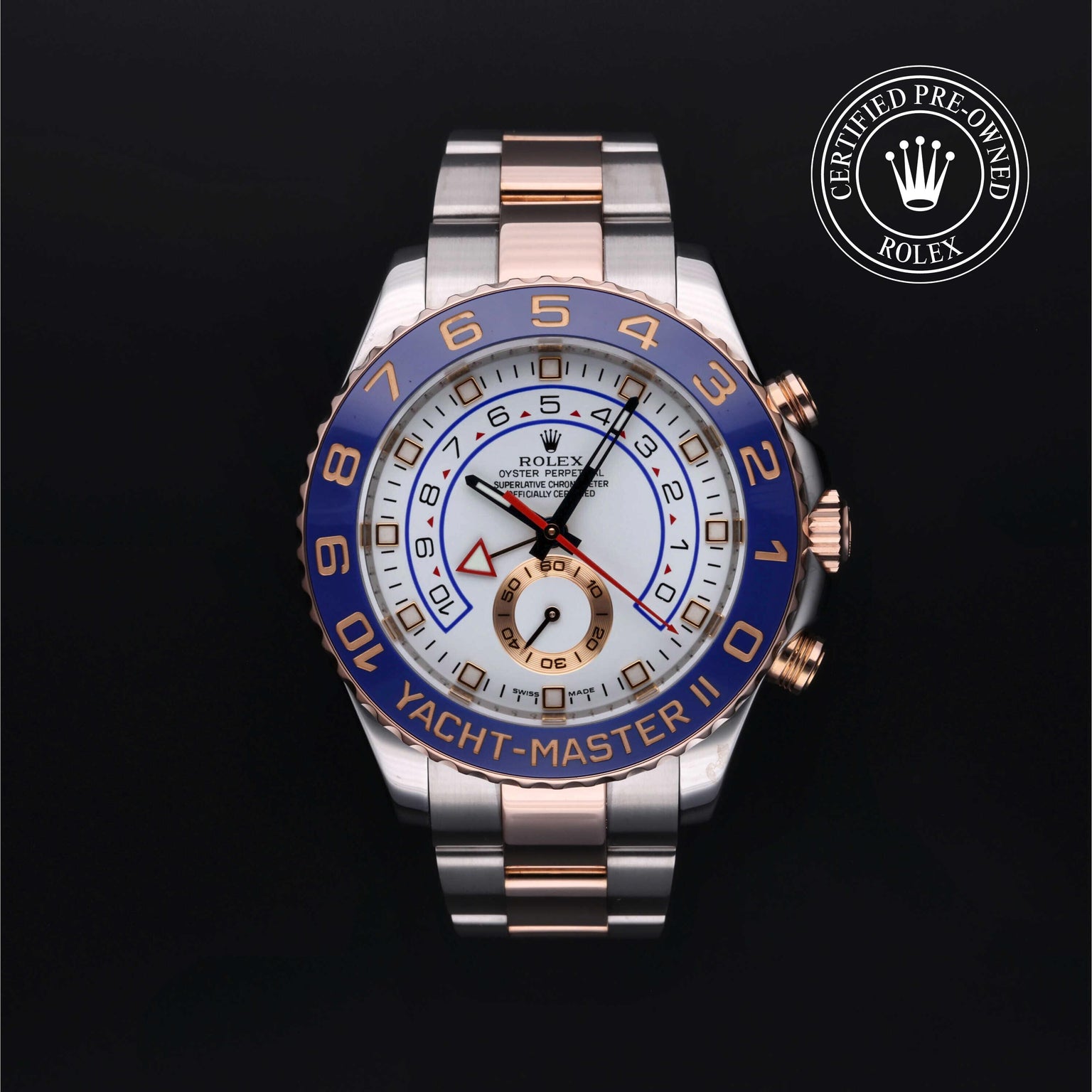 Rolex CPO Yacht-Master M116681 front on white background