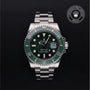 Rolex Certified Pre-owned Submariner M116610LV-0002 front on black background