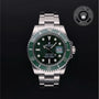 Rolex Certified Pre-owned Submariner M116610LV-0002 front on black background