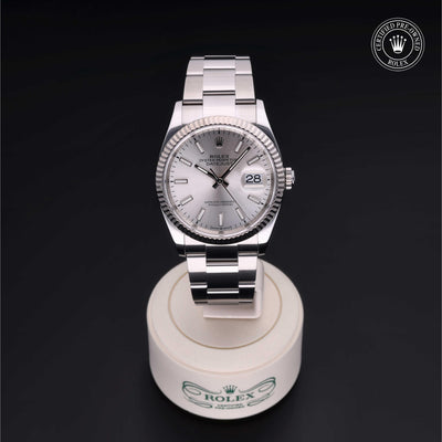 Rolex CPO Datejust M126234 front on white background