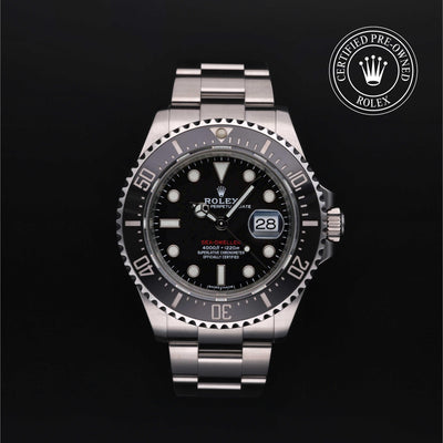 Rolex CPO Sea-Dweller M126600 front on white background