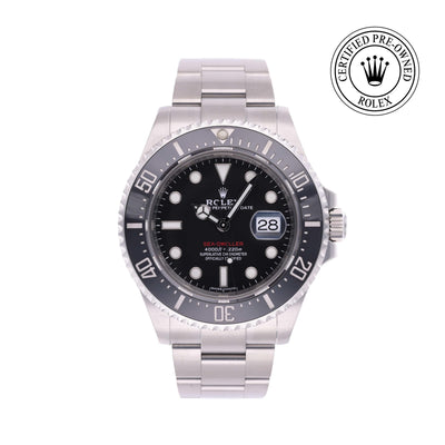 Rolex CPO Sea-Dweller M126600 front on white background