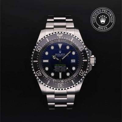 Rolex CPO Sea-Dweller M126660 front on white background