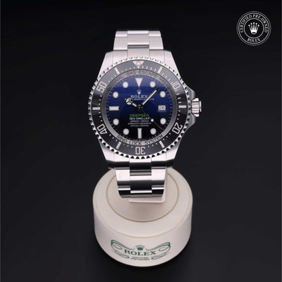 Rolex CPO Sea-Dweller M126660 front on white background