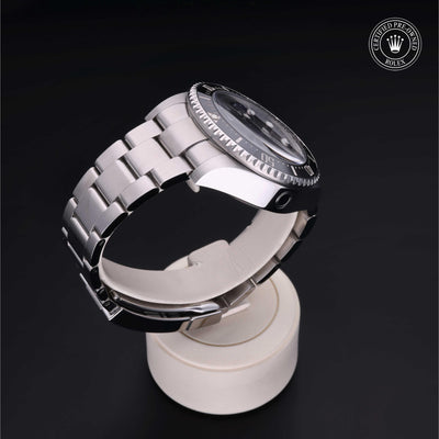 Rolex CPO Sea-Dweller M126660 front on white background
