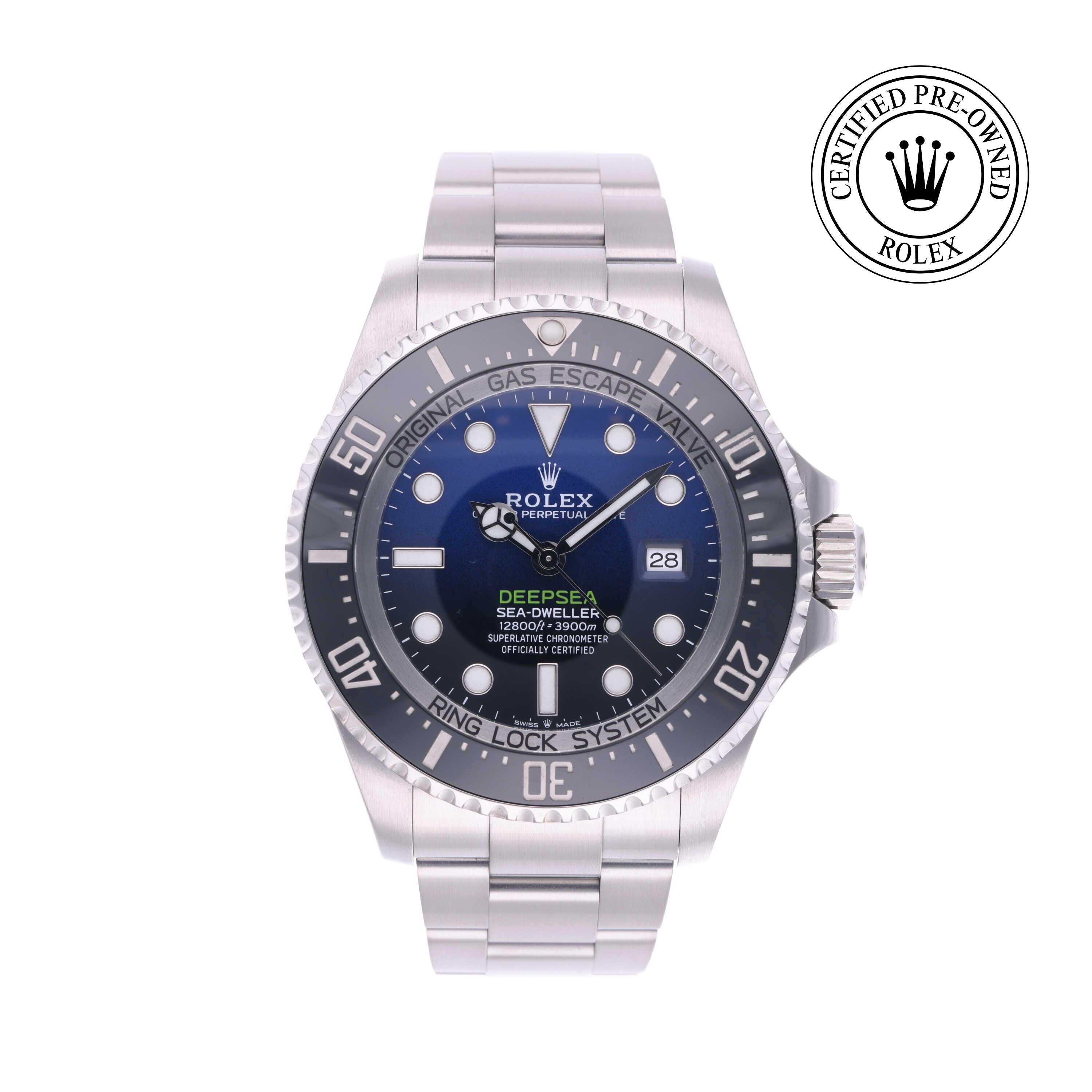 Rolex Certified Pre-owned Sea-Dweller M126660-0002 front on white background
