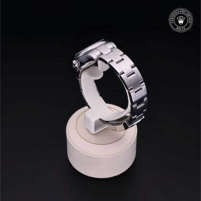 Rolex CPO Oyster Perpetual M176200 front on white background