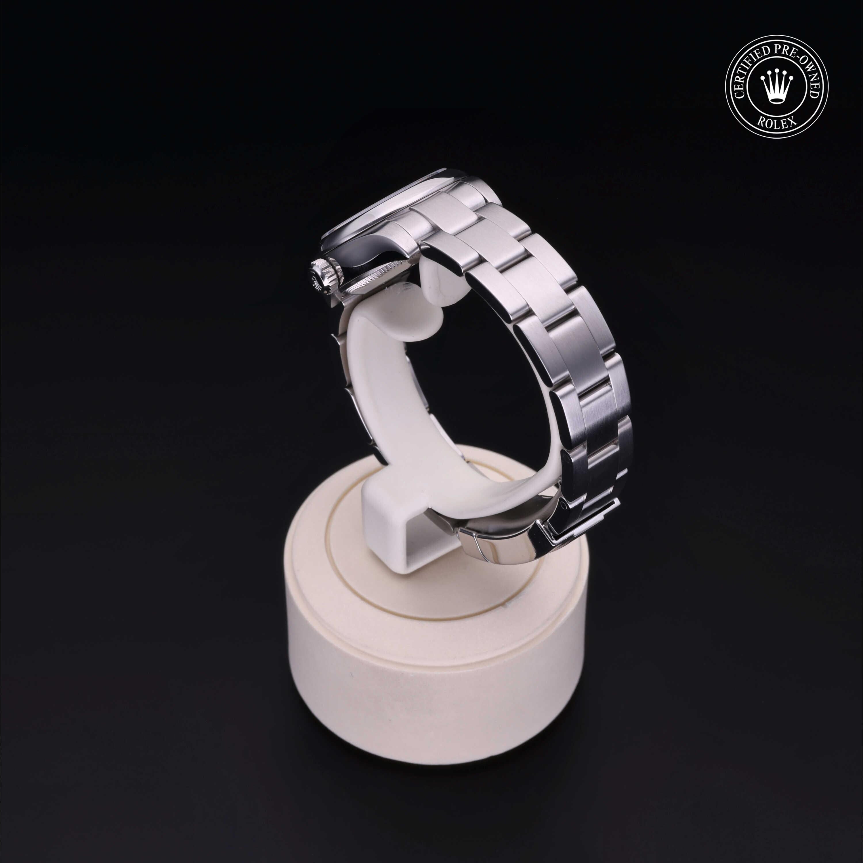 Rolex CPO Oyster Perpetual M176200 front on white background