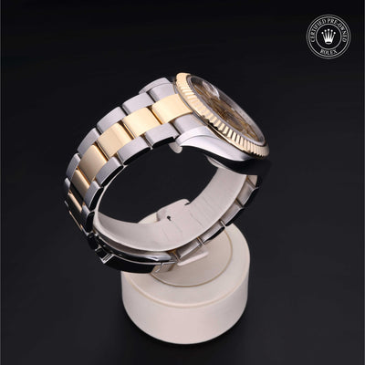 Rolex Certified Pre-owned Sky-Dweller M326933-0001 front on black background
