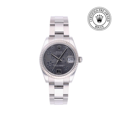 Rolex CPO Lady Datejust M178274 front on white background