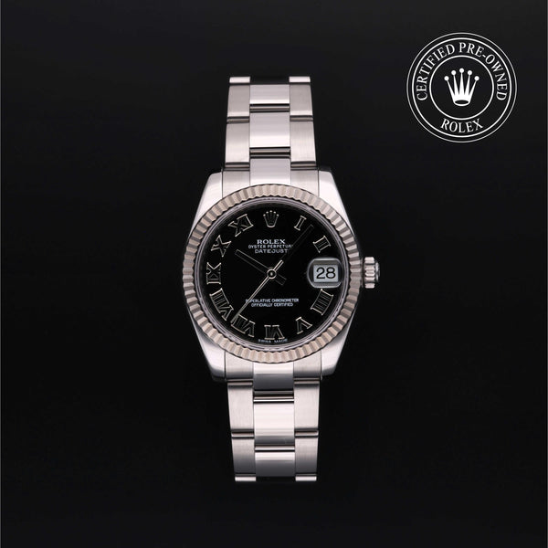 Rolex CPO Lady Datejust M178274 front on white background