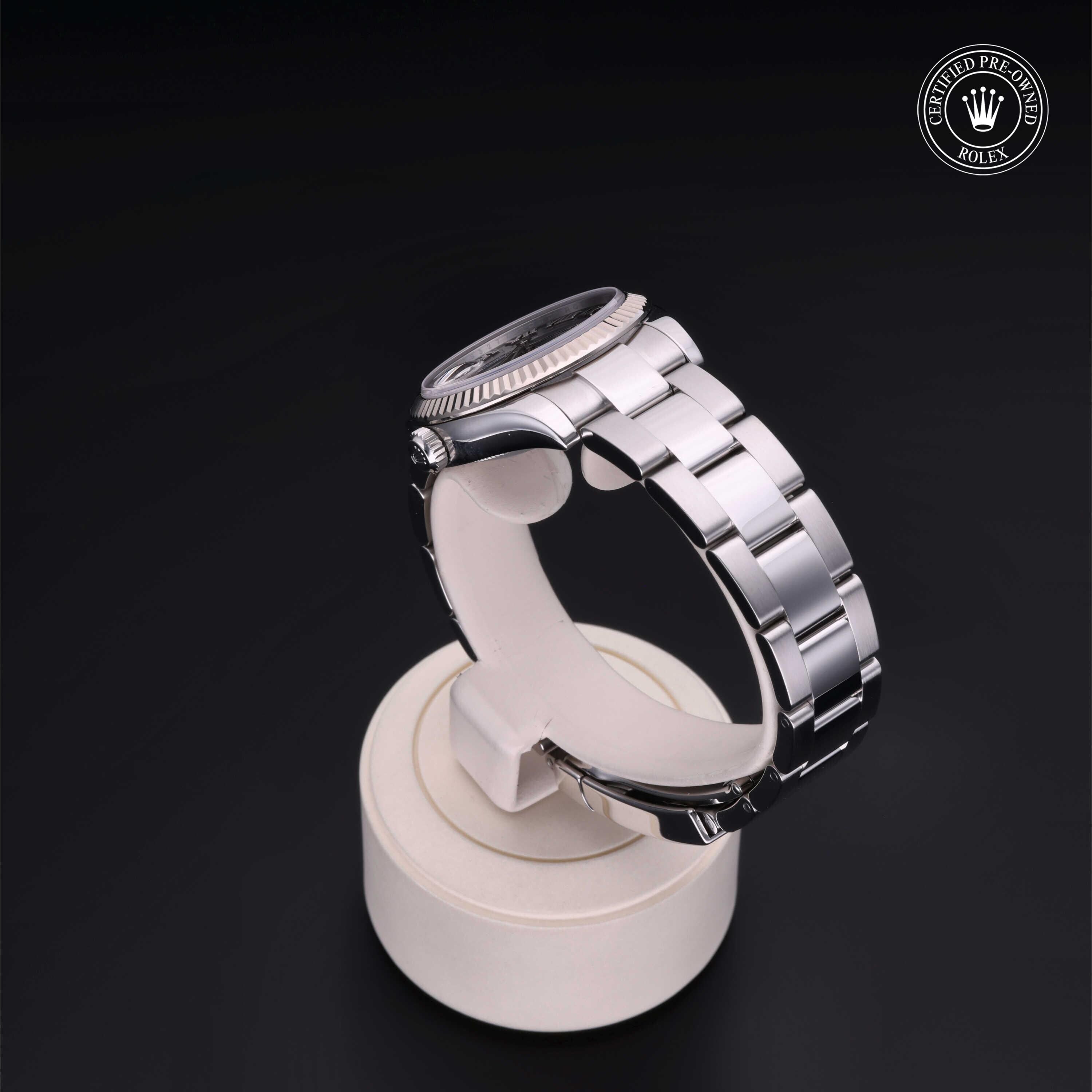 Rolex CPO Lady Datejust M178274 front on white background