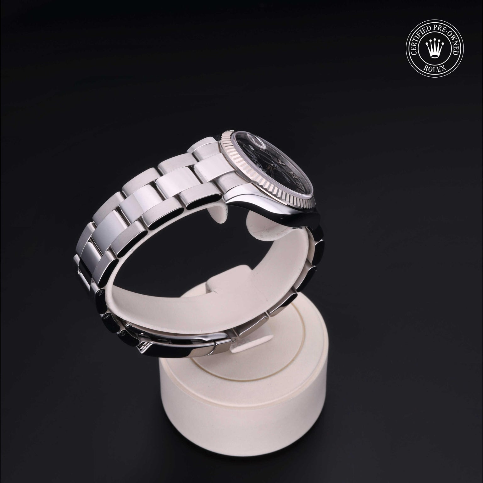 Rolex CPO Lady Datejust M178274 front on white background