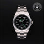 Rolex Certified Pre-owned Air-King M126900-0001 front on black background