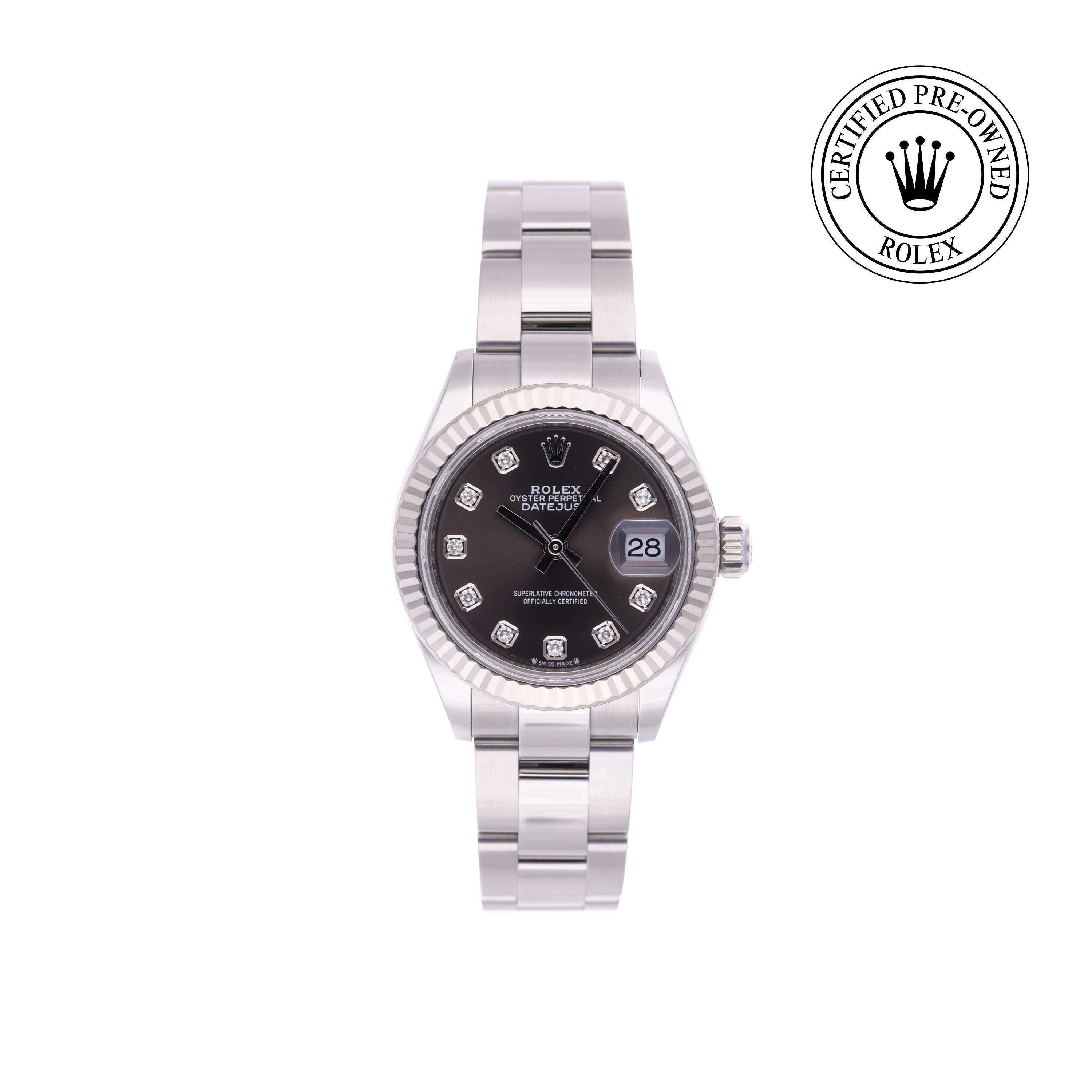 Rolex Certified Pre-owned Lady Datejust M279174-0016 front on white background