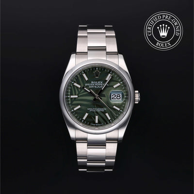 Rolex CPO Datejust M126200 front on white background
