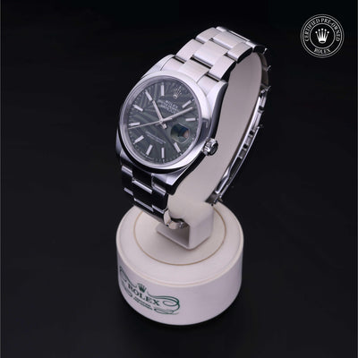 Rolex CPO Datejust M126200 front on white background