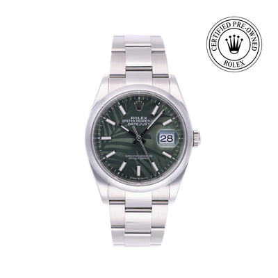 Rolex CPO Datejust M126200 front on white background