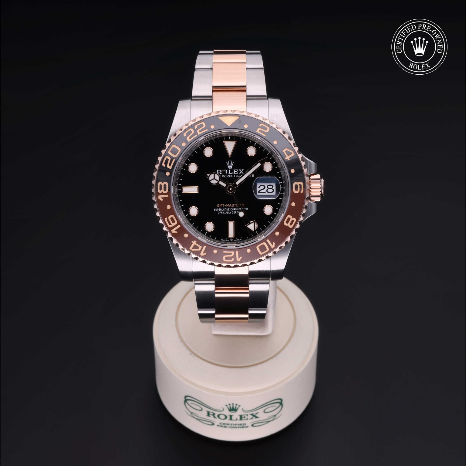 Rolex CPO GMT M126711CHNR front on white background