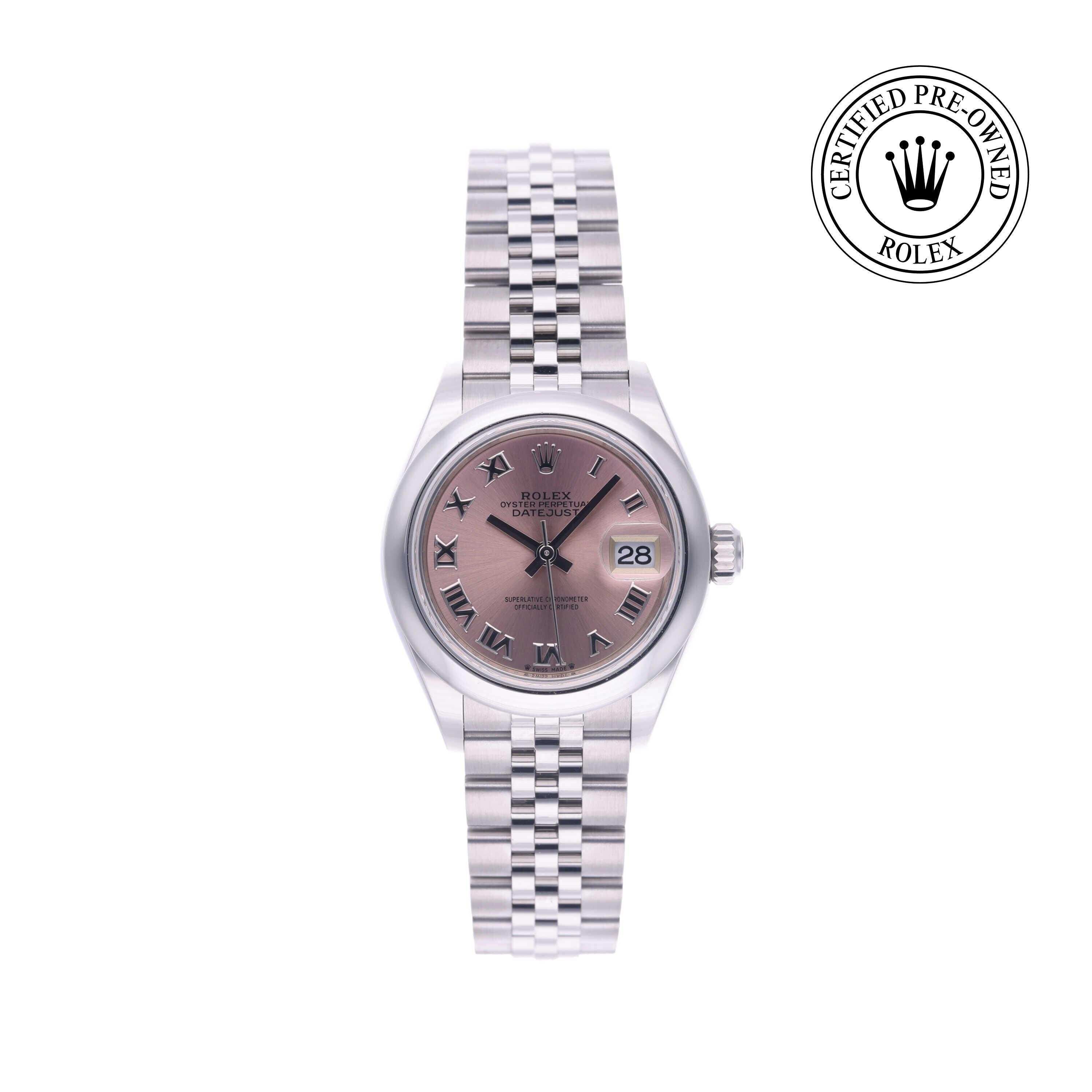 Rolex Certified Pre-owned Lady Datejust M279160-0013 front on white background