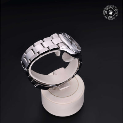 Rolex Certified Pre-owned Lady Datejust M178240-0031 front on black background