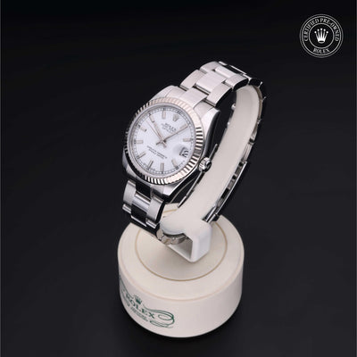 Rolex CPO Lady Datejust M178274 front on white background