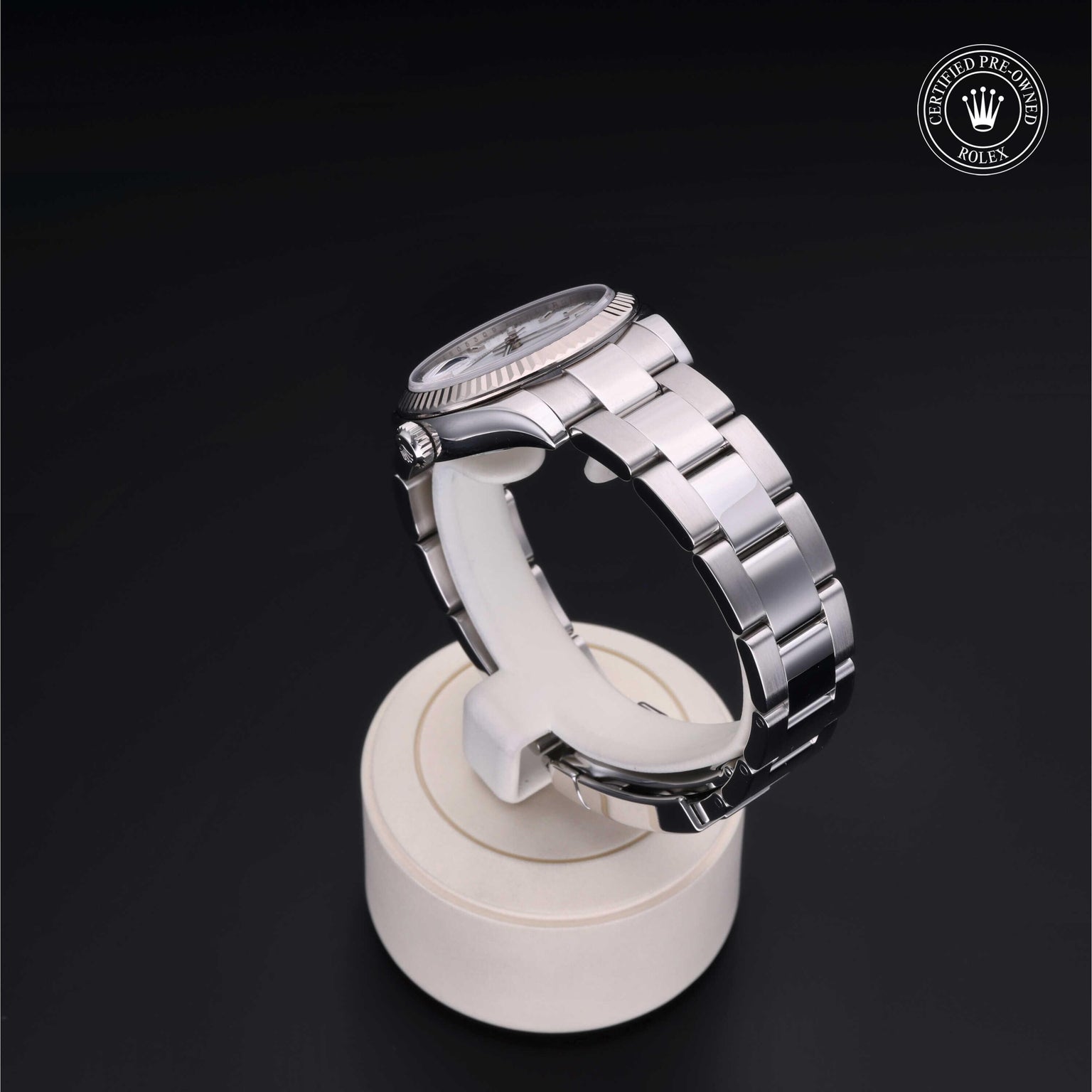 Rolex CPO Lady Datejust M178274 front on white background