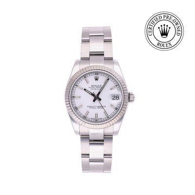 Rolex CPO Lady Datejust M178274 front on white background
